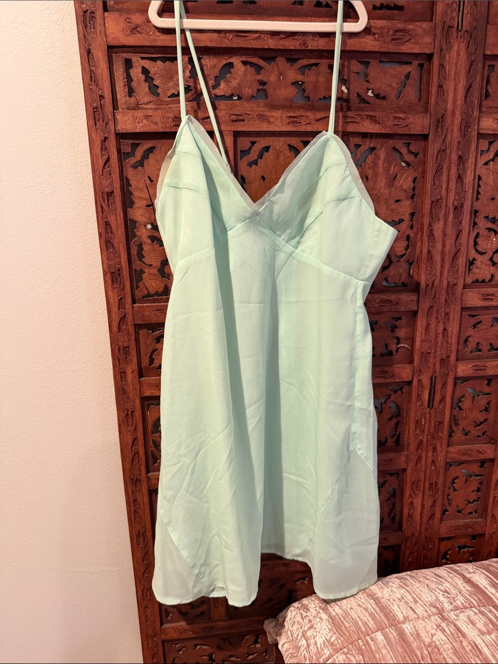 Vtg Nasty gal bright Light Mint Slip Dress - 90’s style minimal chic